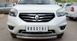 15 999 р. Одинарная защита переднего бампера диаметром 76 мм Russtal Renault Koleos 1 Phase 2 (2011-2013)  с доставкой в г. Екатеринбург. Увеличить фотографию 3