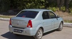 999 р. Защитная накладка на задний бампер RA Renault Logan 1 дорестайлинг (2004-2010)  с доставкой в г. Екатеринбург. Увеличить фотографию 2