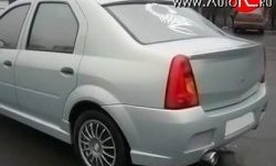 2 699 р. Лип спойлер Street Renault Logan 1 дорестайлинг (2004-2010) (Неокрашенный)  с доставкой в г. Екатеринбург. Увеличить фотографию 1