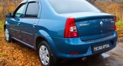 1 339 р. Защитная накладка на задний бампер RA Renault Logan 1 рестайлинг (2010-2016)  с доставкой в г. Екатеринбург. Увеличить фотографию 3