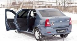 1 529 р. Накладки на порожки автомобиля RA  Renault Logan  1 (2010-2016) рестайлинг (Комплект (4 шт.))  с доставкой в г. Екатеринбург. Увеличить фотографию 2