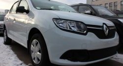 1 469 р. Сетка в решетку радиатора Russtal  Renault Logan  2 (2014-2018) дорестайлинг (черная)  с доставкой в г. Екатеринбург. Увеличить фотографию 2