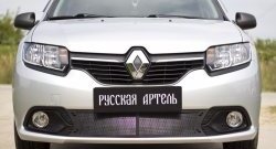 2 099 р. Защитная сетка в нижнюю часть бампера RA  Renault Logan  2 (2014-2018) дорестайлинг  с доставкой в г. Екатеринбург. Увеличить фотографию 3