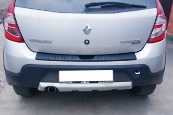 989 р. Защитная накладка заднего бампера Тюн-Авто  Renault Sandero Stepway  (BS) (2010-2014)  с доставкой в г. Екатеринбург. Увеличить фотографию 1