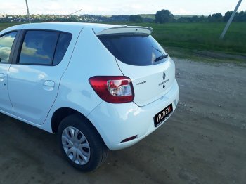 6 499 р. Спойлер INMAX Renault Sandero (B8) дорестайлинг (2014-2018) (неокрашенный)  с доставкой в г. Екатеринбург. Увеличить фотографию 12