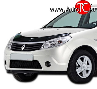 2 699 р. Дефлектор капота NovLine Renault Sandero (BS) (2009-2014)  с доставкой в г. Екатеринбург