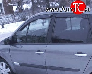 2 069 р. Дефлекторы окон (ветровики) Novline 4 шт Renault Scenic 2 (2003-2009)  с доставкой в г. Екатеринбург