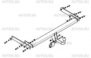 7 699 р. Фаркоп (условно-съемный шар) AvtoS  Seat Ateca  5FP (2016-2025), Skoda Kodiaq  NU7 (2017-2021), Volkswagen Tiguan  Mk2 (2016-2022)  с доставкой в г. Екатеринбург. Увеличить фотографию 3