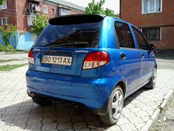 2 299 р. Спойлер двери задка Автостайл  Daewoo Matiz ( M100,  M150,  M200,  M250,  M300) (1998-2016) дорестайлинг, рестайлинг, дорестайлинг, рестайлинг (неокрашенный)  с доставкой в г. Екатеринбург. Увеличить фотографию 1