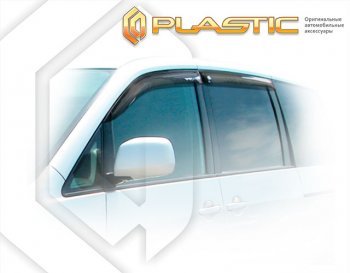 1 999 р. Ветровики дверей CA-Plastic  Toyota Voxy  минивэн (2001-2007) R60 дорестайлинг, R60 рестайлинг (Classic полупрозрачный, без хром. молдинга)  с доставкой в г. Екатеринбург. Увеличить фотографию 1