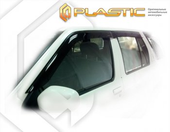 Дефлектора окон CA-Plastic Nissan (Нисан) Terrano2 (Террано)  R50 (1995-2002) R50 дорестайлинг, рестайлинг  (Classic полупрозрачный)