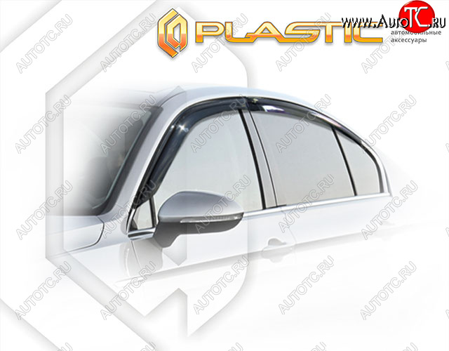 1 999 р. Дефлектора окон CA-Plastic  Volkswagen Passat  B8 (2015-2019) седан дорестайлинг (Classic полупрозрачный)  с доставкой в г. Екатеринбург