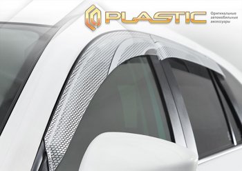 2 199 р. Ветровики дверей CA-Plastic  Volkswagen Passat ( B8,  B8.5) (2015-2024) универсал дорестайлинг, седан рестайлинг (Серия Art серебро)  с доставкой в г. Екатеринбург. Увеличить фотографию 2