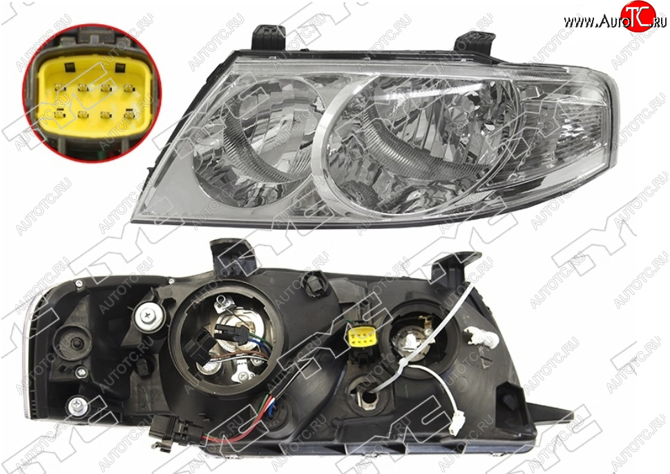 9 999 р. Левая фара (EURO, под электрокорректор) TYC Nissan Almera Classic седан B10 (2006-2013)  с доставкой в г. Екатеринбург