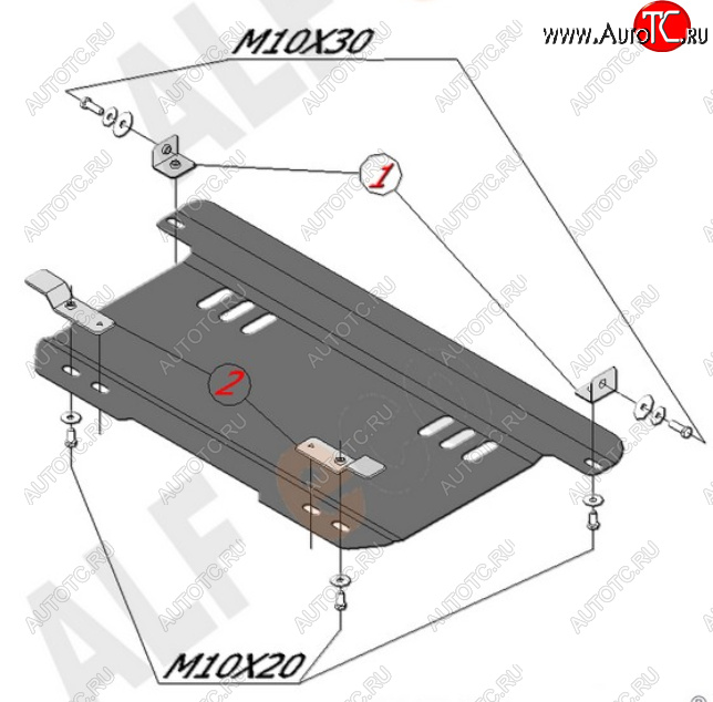 8 499 р. Защита картера двигателя и КПП Alfeco  Chevrolet Spark  M200,250 (2005-2010) (Алюминий 4 мм)  с доставкой в г. Екатеринбург