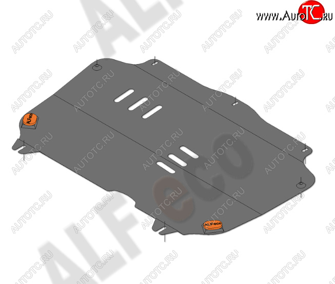 10 999 р. Защита картера двигателя и КПП Alfeco  Chevrolet Spark  M300 (2010-2015) дорестайлинг (Алюминий 4 мм)  с доставкой в г. Екатеринбург