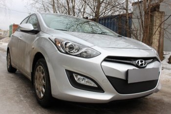 3 179 р.           Защита радиатора Hyundai i30 2013-2015 black  Hyundai I30  2 GD (2011-2015) дорестайлинг универсал, дорестайлинг, хэтчбэк 5 дв. (черная)  с доставкой в г. Екатеринбург. Увеличить фотографию 1