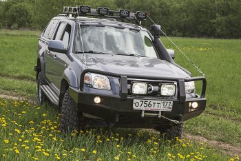 54 999 р. Бампер силовой передний РИФ Ford Ranger рестайлинг (2003-2007) (с доп. фарами и защитной дугой)  с доставкой в г. Екатеринбург. Увеличить фотографию 4