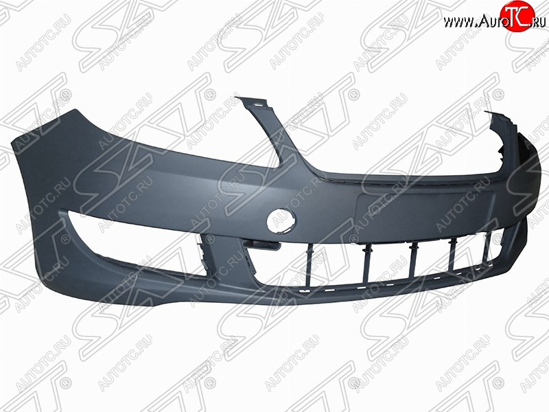 5 249 р. Передний бампер SAT  Skoda Fabia  Mk2 (2010-2014) хэтчбэк рестайлинг (Неокрашенный)  с доставкой в г. Екатеринбург