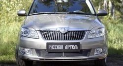 1 999 р. Защитная сетка решетки переднего бампера РА Skoda Fabia Mk2 универсал рестайлинг (2010-2014)  с доставкой в г. Екатеринбург. Увеличить фотографию 2