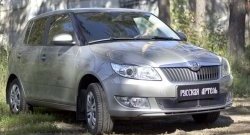 1 999 р. Защитная сетка решетки переднего бампера РА Skoda Fabia Mk2 универсал рестайлинг (2010-2014)  с доставкой в г. Екатеринбург. Увеличить фотографию 3