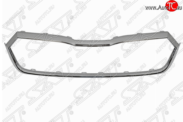 2 899 р. Молдинг решетки радиатора SAT (хром)  Skoda Octavia  А8 (2019-2022) лифтбэк  с доставкой в г. Екатеринбург