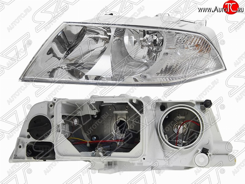 5 499 р. Левая фара передняя SAT  Skoda Octavia  A5 (2004-2008) дорестайлинг лифтбэк, дорестайлинг универсал  с доставкой в г. Екатеринбург