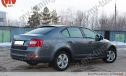 4 649 р. Козырёк на заднее стекло RS  Skoda Octavia  A7 (2012-2017) дорестайлинг лифтбэк (Неокрашенный)  с доставкой в г. Екатеринбург. Увеличить фотографию 4