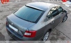 4 649 р. Козырёк на заднее стекло RS  Skoda Octavia  A7 (2012-2017) дорестайлинг лифтбэк (Неокрашенный)  с доставкой в г. Екатеринбург. Увеличить фотографию 2