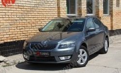 1 149 р. Комплект ресничек на фары Sport Skoda Octavia A7 дорестайлинг лифтбэк (2012-2017) (Неокрашенные)  с доставкой в г. Екатеринбург. Увеличить фотографию 3