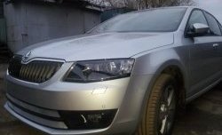 2 699 р. Сетка (для комплектации Ambition, Elegance) на бампер Russtal (хром)  Skoda Octavia  A7 (2012-2017) дорестайлинг лифтбэк, дорестайлинг универсал  с доставкой в г. Екатеринбург. Увеличить фотографию 4