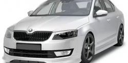 Накладка на передний бампер CT Skoda Octavia A7 дорестайлинг универсал (2012-2017)