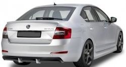 5 999 р. Накладка на задний бампер CT Skoda Octavia A7 дорестайлинг универсал (2012-2017) (Неокрашенная)  с доставкой в г. Екатеринбург. Увеличить фотографию 2