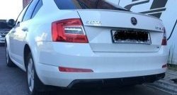 6 199 р. Накладка на задний бампер Rieger Style Skoda Octavia A7 дорестайлинг универсал (2012-2017) (Неокрашенная)  с доставкой в г. Екатеринбург. Увеличить фотографию 6