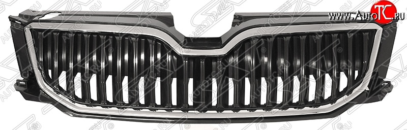 3 589 р. Решётка радиатора SAT  Skoda Octavia  A7 (2012-2017) дорестайлинг лифтбэк, дорестайлинг универсал (Неокрашенная)  с доставкой в г. Екатеринбург