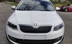 1 199 р. Реснички на фары CT Skoda Octavia A7 дорестайлинг лифтбэк (2012-2017) (Неокрашенные)  с доставкой в г. Екатеринбург. Увеличить фотографию 2