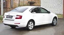 899 р. Реснички на фонари RA Skoda Octavia A7 рестайлинг лифтбэк (2016-2020) (Неокрашенные)  с доставкой в г. Екатеринбург. Увеличить фотографию 2