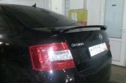 3 699 р. Лип спойлер RS Style Skoda Octavia A7 рестайлинг лифтбэк (2016-2020) (Неокрашенный)  с доставкой в г. Екатеринбург. Увеличить фотографию 3