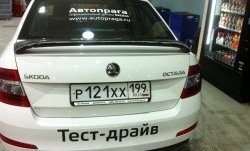 2 649 р. Спойлер LitCompany Skoda Octavia A7 рестайлинг лифтбэк (2016-2020) (Неокрашенный)  с доставкой в г. Екатеринбург. Увеличить фотографию 6