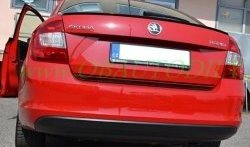 3 499 р. Лип спойлер CT Skoda Rapid NH3 дорестайлинг лифтбэк (2012-2017) (Неокрашенный)  с доставкой в г. Екатеринбург. Увеличить фотографию 5