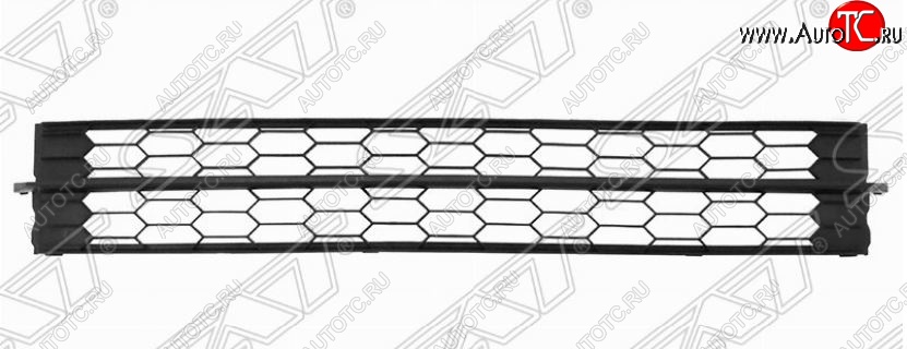 849 р. Решётка в передний бампер SAT Skoda Rapid NH3 дорестайлинг лифтбэк (2012-2017)  с доставкой в г. Екатеринбург