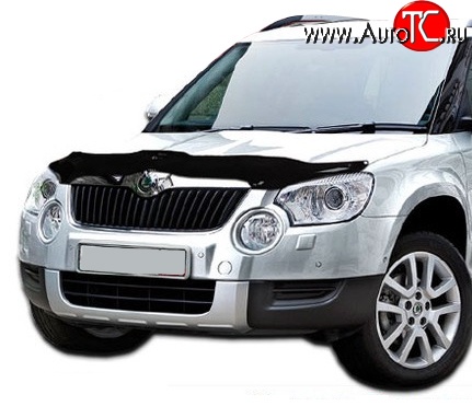 2 199 р. Дефлектор капота NovLine Skoda Yeti (2009-2013)  с доставкой в г. Екатеринбург