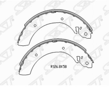 Комплект задних тормозных колодок SAT SSANGYONG Actyon 1 (2006-2010)