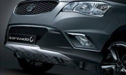 Накладка на передний бампер CT SSANGYONG Korando 3 дорестайлинг (2010-2024)