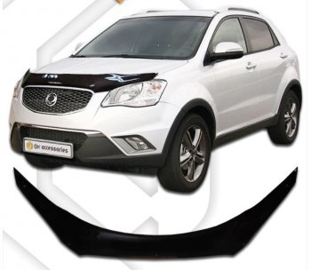 Дефлектора окон CA-Plastic SSANGYONG (Ссан) Korando (Корандо)  2 (1996-2006) 2  (Шелкография белая)