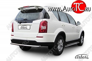 8 549 р. Защита заднего бампера Arbori SSANGYONG Rexton Y290 (2012-2017)  с доставкой в г. Екатеринбург