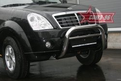 17 819 р. Защита переднего бампера Souz-96 (d76)  SSANGYONG Rexton  Y250 (2006-2012)  с доставкой в г. Екатеринбург. Увеличить фотографию 1