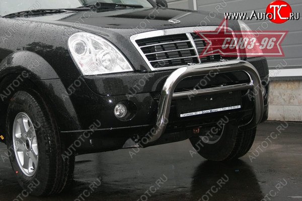 17 819 р. Защита переднего бампера Souz-96 (d76)  SSANGYONG Rexton  Y250 (2006-2012)  с доставкой в г. Екатеринбург