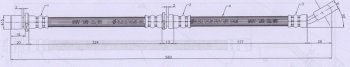 Тормозной шланг SAT (задний, правый) Subaru Impreza GC седан (1992-2000)