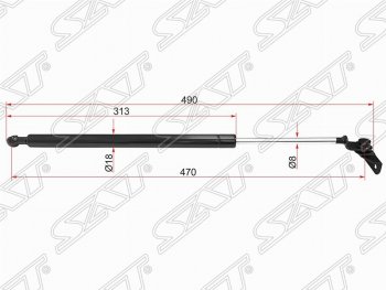 Газовый упор капота SAT  Impreza ( GE,  GH,  GJ), Impreza XV  GH